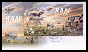 DR WHO 2021 AUSTRALIA FDC RAAF CENTENARY AVIATION CACHET S/S w20052 - Picture 1 of 2