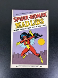 Marvel Spider-Woman Mad Libs Fun Book Laugh Party 1981 Price Stern 24 Seiten Buch - Bild 1 von 6