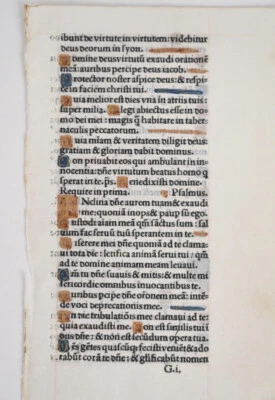 15/16th C Illuminated Manuscript Page - Image 1 of 4