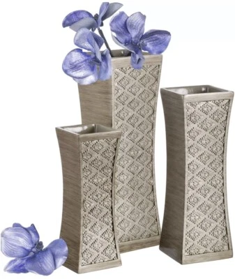 Dublin Flower Vase Set of 3 - Centerpieces for Dining Room Table - Image 1 of 4