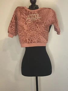 Nike Girls Pink Patterned Sweatshirt Size 18M New W/O Tags - Picture 1 of 5