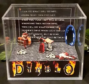 Diablo - 3D Cube Handmade Diorama - Video Games - Shadowbox - Picture 1 of 7