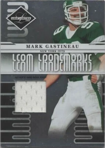 Camiseta deportiva Leaf Limited Team Trademarks Mark Gastineau 2008 usada en juegos Jets/100 - Imagen 1 de 2