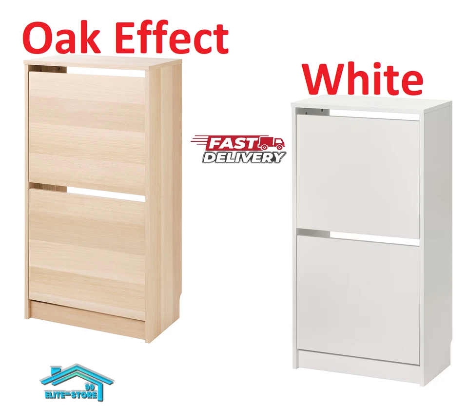 Zapatero IKEA Bissa con 2 compartimentos 49x28x93 cm organizador de almacenamiento Foto 1 de 1