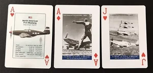 P-51 Mustang Fighter WWII Collector Playing Cards - Foto 1 di 1