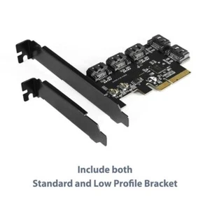 Vantec UGT-ST655 5-Port SATA III 6Gbps PCIe x4 Host Card for SSD HDD Optical - Picture 1 of 7