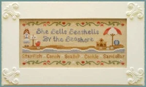 She Sells Seashells by Country Cottage Needleworks patrón de punto de cruz - Imagen 1 de 1