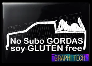 PEGATINA DE CAMIONETA SIN GLUTEN SIN SUBO GORDAS SOJA CALCOMANÍA CALCA - Imagen 1 de 53