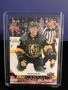 2022-23 Upper Deck Series 1 Canvas Young Guns YG Kaedan Korczak GOLDEN KNIGHTS