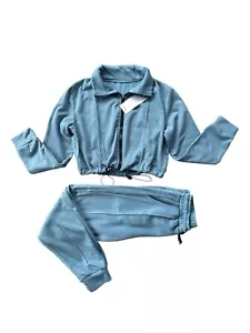 Blue zip-up Tracksuit Set Perfect For Casual Wear - Picture 1 of 3