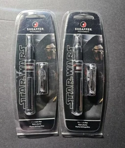 2x Sheaffer Pop Star Wars Kylo Ren Füllfederhalter Chrom Zierleiste/Medium Neu im Karton E0919851S - Bild 1 von 3