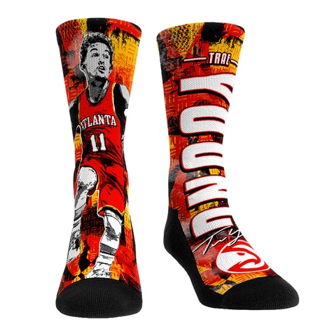Unisex Rock Em Socks Trae Young Atlanta Hawks Big Player Crew Socks Cover