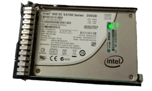 HP 200GB SATA 2.5" SSD DC S3700 691842-002 with G8 G9 Caddy MK0200GCTYV - Picture 1 of 4