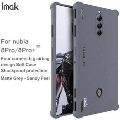 IMAK para ZTE nubia Red Magic 8 Pro airbag à prova de choque macio fosco capa arenosa - Imagem 1 de 4