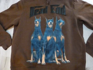 Roku Studio Hoodie Herren XL braun bestickt Sweatshirt Dobermann Logo gebraucht, in einwandfreiem Zustand - Bild 1 von 10