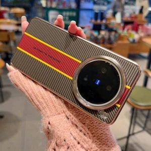 For vivo X200 Pro, Phone Case Luxury Fashion Hybrid Carbon Fiber Pattern Cover - Picture 1 of 12