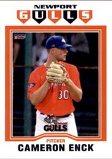 2017 Newport Gulls Choice #10 Cameron Enck Strasburg Pennsylvania Baseball Card