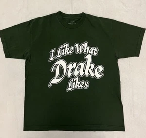 DRAKE Related x OVO “I Like What Drake Likes” IAAB 2023 Tour Tee Green Sz XL EUC - Picture 1 of 8