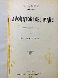 V. Hugo - I LAVORATORI DEL MARE Napoli 1902 - Imagen 1 de 1