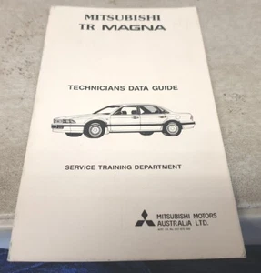 1991 MITSUBISHI TR MAGNA Factory Technicians Data Guide - Bild 1 von 3