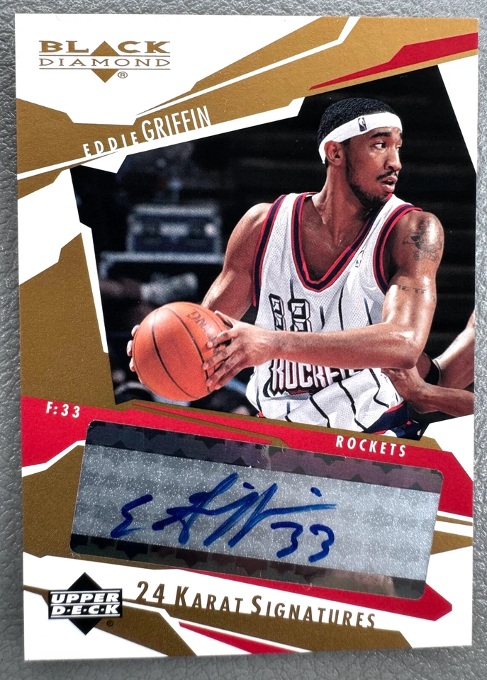 2003-04 Upper Deck Black Diamond 24 Karat Signature Eddie Griffin Auto Autograph - Image 1 of 1