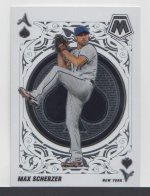 MAX SCHERZER : MLB - 2022 - PANINI MOSAIC ACES - CARD No # A-10 - Image 1 of 2