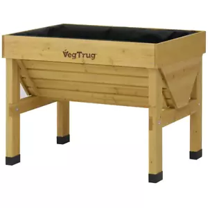 V' Shape Takasho VegTrug Small Raised Garden Bed 1M For Smaller Spaces Natural - Picture 1 of 6