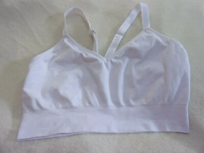 Sujetador deportivo blanco para mujer Foto 1 de 2