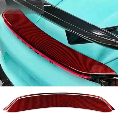 Alerón trasero de carbono rojo para Porsche 718 Boxster Cayman 2016-2022 Foto 1 de 4