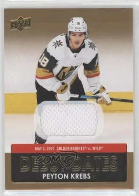 2021-22 Upper Deck Series 1 Debut Dates Jersey Peyton Krebs #DD-14 - Image 1 of 2