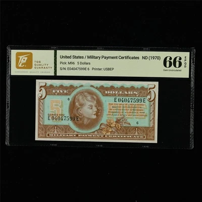 Military Payment Certificate 5 Dollars Pick#M96 - Image 1 of 4