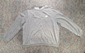 Nike XL Grey Pullover Training Sweatshirt with Pouch (Good Condition) - Picture 1 of 4