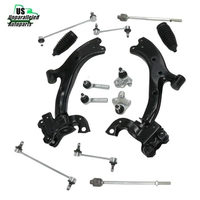 For Acura RDX 2007-2012 Front Lower Suspension Control Arm Sway Bar Tie Rod Kit - Image 1 of 4