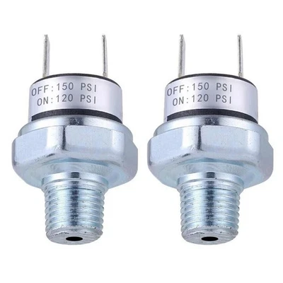 2Pcs 1/4"-18 NPT Pressure Switch 120-150 PSI For Air Compressor And Air Horn - Image 1 of 4