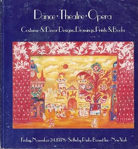 SOTHEBYS DANCE THEATRE COSTUM STAGE DESIGN Russia Bakst Berman Exter Gontcharova - Picture 1 of 1