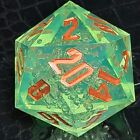 Green/Copper Titan 55mm Jumbo d20 |  Dungeons and Dragons | Dnd Dice Set