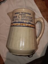 One Of A Kind Collectible Red Wing Advertising Pitcher Lake Norden, SD Vintage