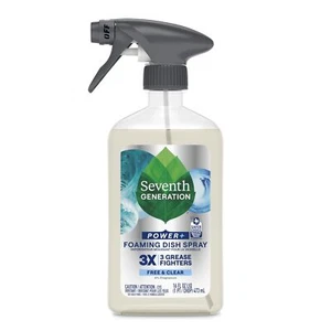 Seventh Generation Foaming Dish Spray Grease Fighters Free & Clear 16 Fl. Oz New - Picture 1 of 8