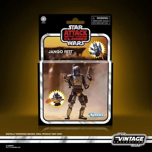 STAR WARS Episodio II Jango Fett HASBRO collezione vintage 10 cm - Foto 1 di 8