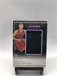 2020-21 Panini Noir Lauri Markkanen Jumbo Material Jersey /99 Chicago Bulls