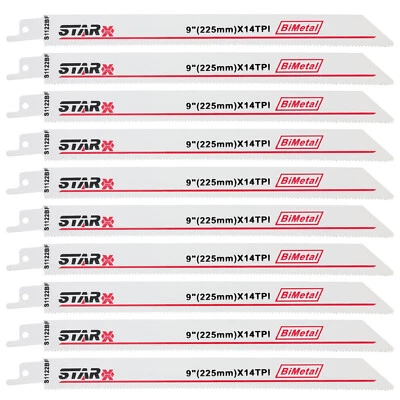 MARKENLOS 10tlg Säbelsägeblatt Set Recipro Sägeblätter Feinschnitt Säbel Für Holz Metall