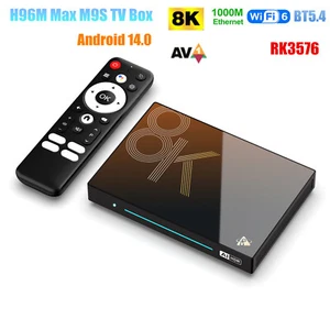 H96 Max M9S Android 14 TV Box RK3576 4G/8G 128G WiFi6 1000M 8K AV1 H.265 HDR Box - Imagen 1 de 21