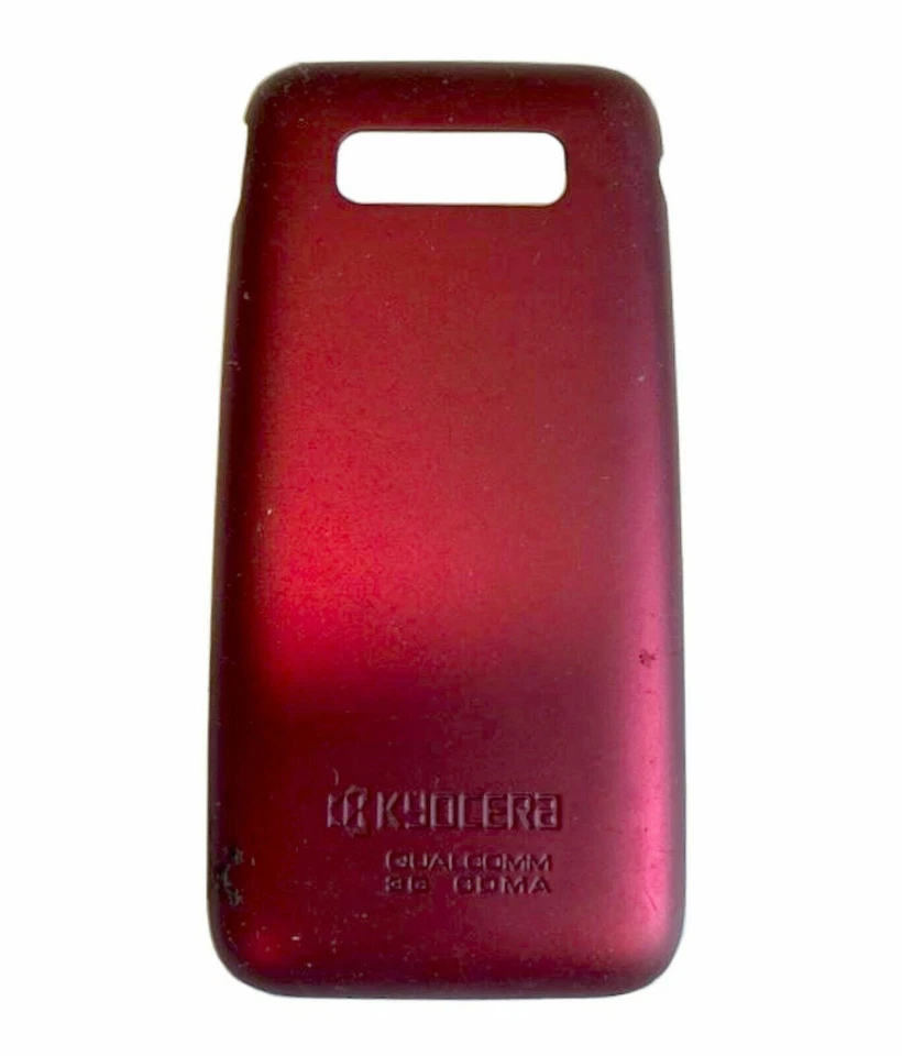 GENUINE Kyocera M1400 BATTERY COVER Door RED cell slider phone back panel - Image 1 of 1