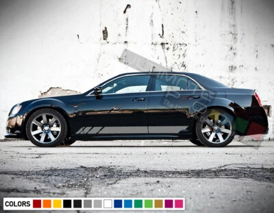 Kit de calcomanías adhesivas a rayas para Chrysler 300 Fastback techo rígido techo corredizo alfombrilla delantera labio Foto 1 de 4