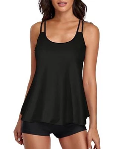 Urchics Womens 2025 Tankini Swimsuits Tummy Control Flowy Swimwear Two Piece ... - Imagen 1 de 4