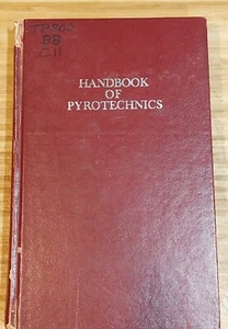 1974 Handbook of Pyrotechnics Karl O Brauer Science Textbook Chemical Book - Picture 1 of 8