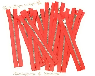 Cremalleras de extremo cerrado de dientes de metal plateado 3 5 10 piezas - cremallera de 3", 4", 5", 6" pulgadas, #3 Foto 1 de 3