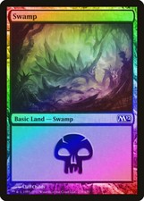 Swamp (238) FOIL Magic 2012 / M12 HEAVILY PLD Basic Land MAGIC MTG CARD ABUGames