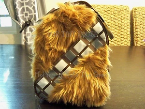 Disney Star Wars Chewbacca Wookie Plush Furry Hairy Lunch Bag Insulated THERMOS - Picture 1 of 5