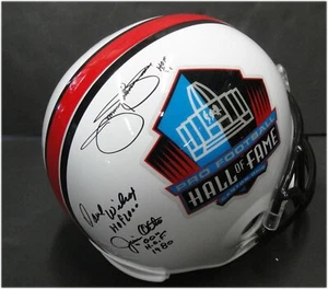 Jimmy Johnson Jim Otto Dave Wilcox Hugh McElhenny Signed Auto FS Helmet JSA - Picture 1 of 5